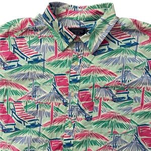 Vineyard Vines Men’s 2XL Hawaiian‎ Shirt Resort Wear Beach Chair Ocean Shirt